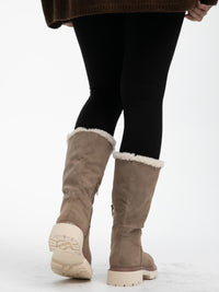 Boots mit Fell "Tana" in Hazelnut