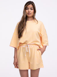 Shirt "Yvonne" in Gelb/Rosa