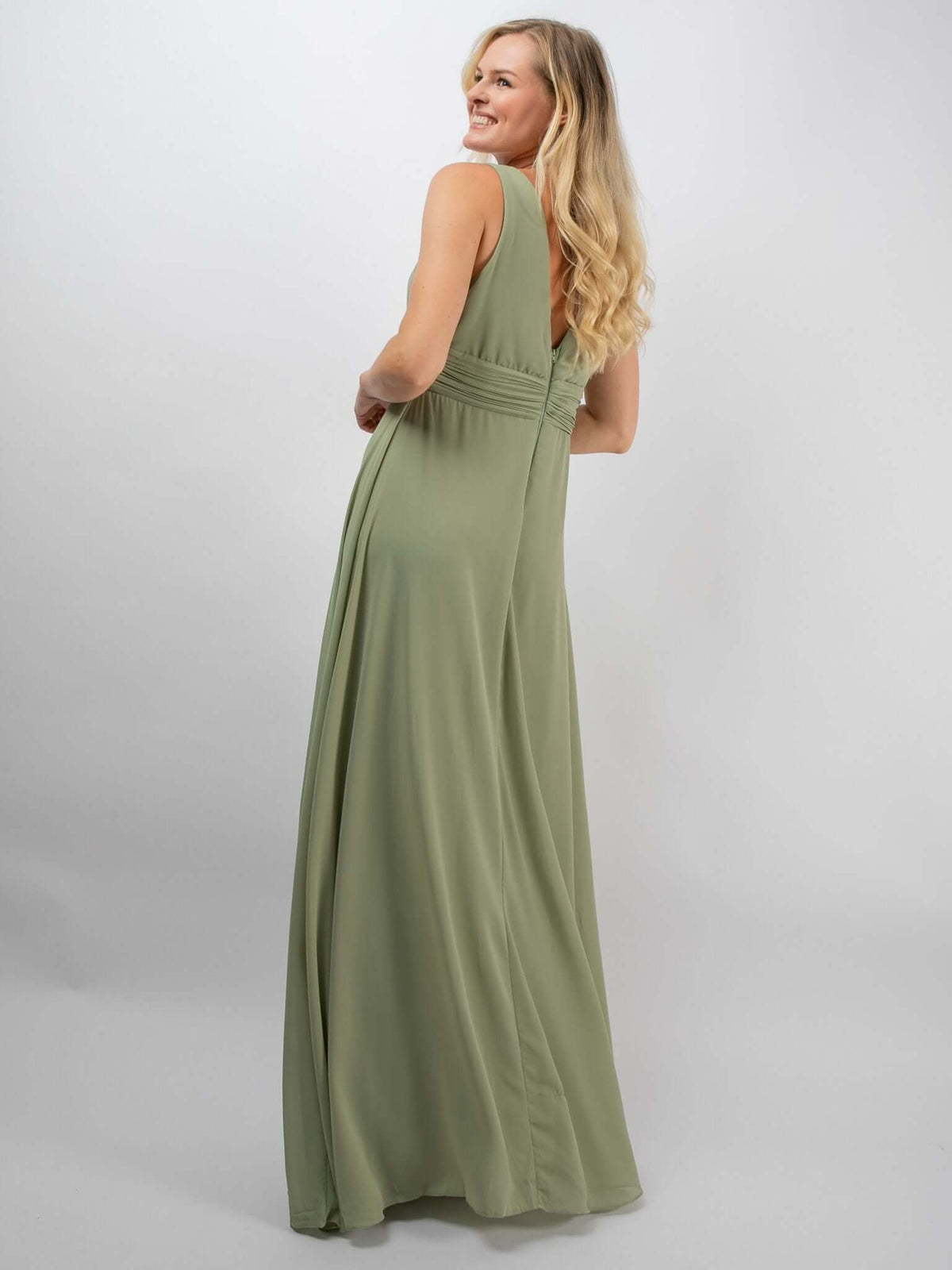 Jumpsuit „Charlotte" in Salbeigrün