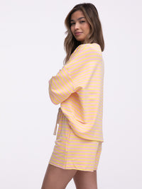 Shirt "Yvonne" in Gelb/Rosa