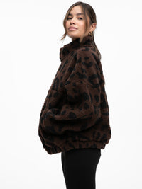 Teddypullover "Katty" in Leo Dunkel