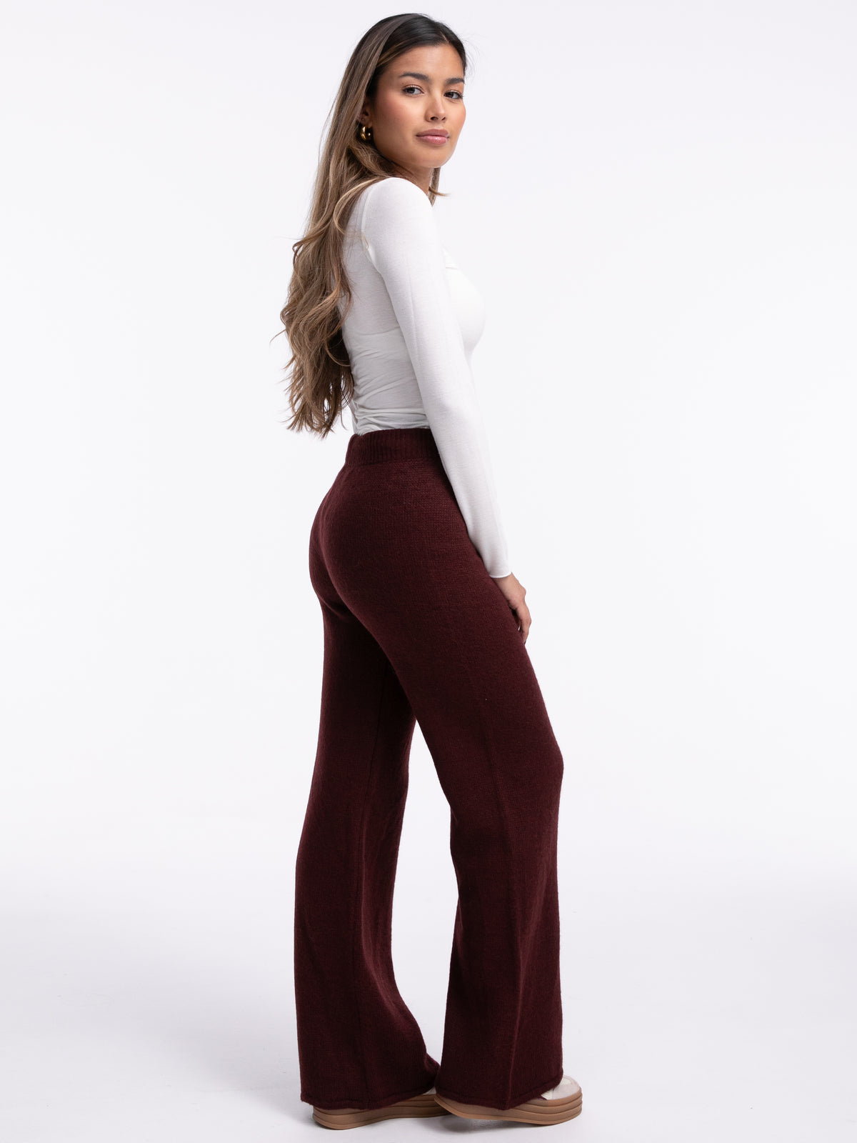 Strickhose "Maya" in Burgundy