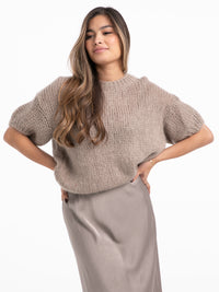 Pullover "Melli" in Taupe