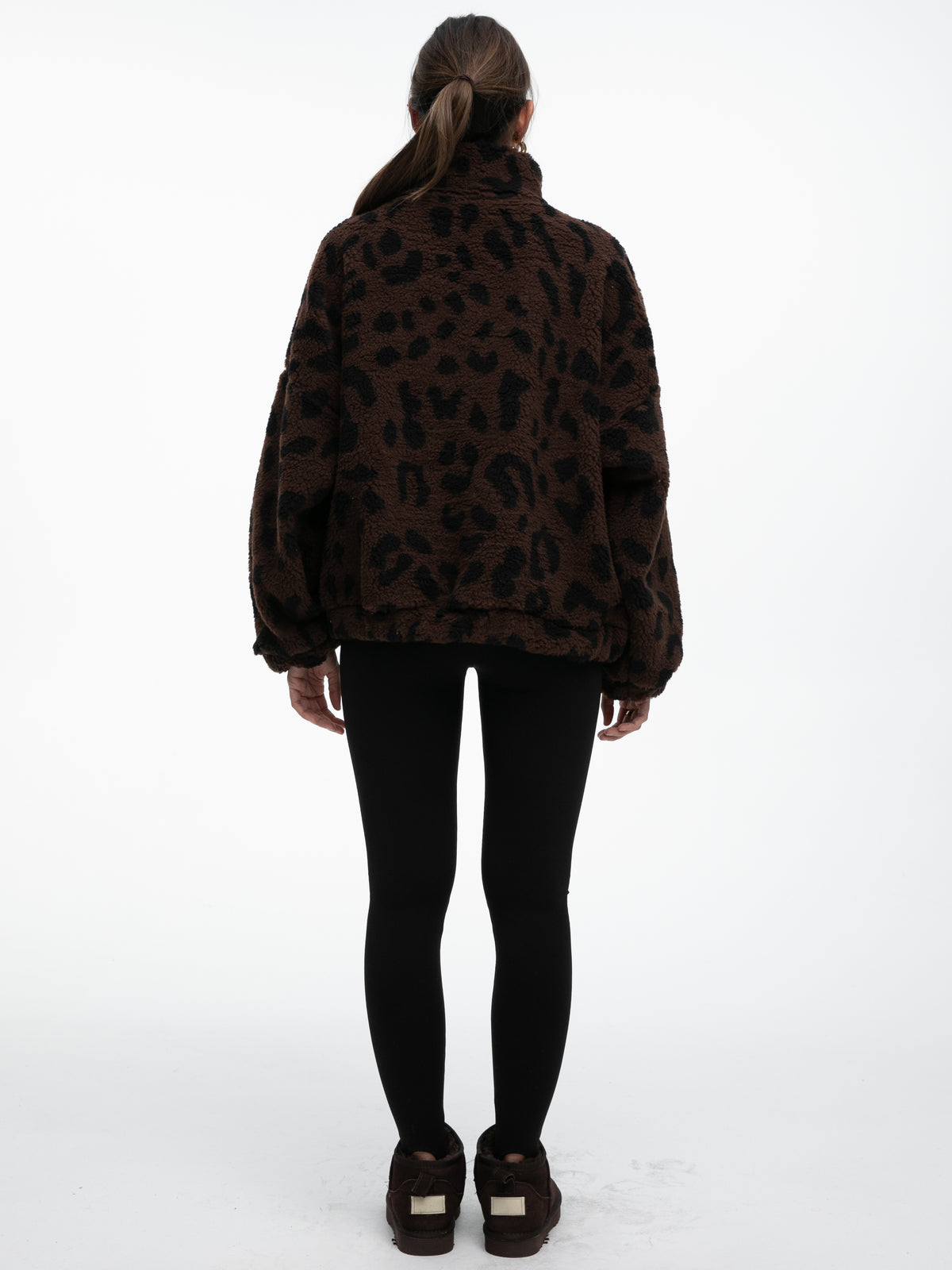 Teddypullover "Katty" in Leo Dunkel