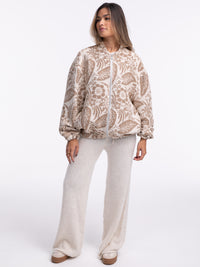 Jacke "Breathe" in Beige