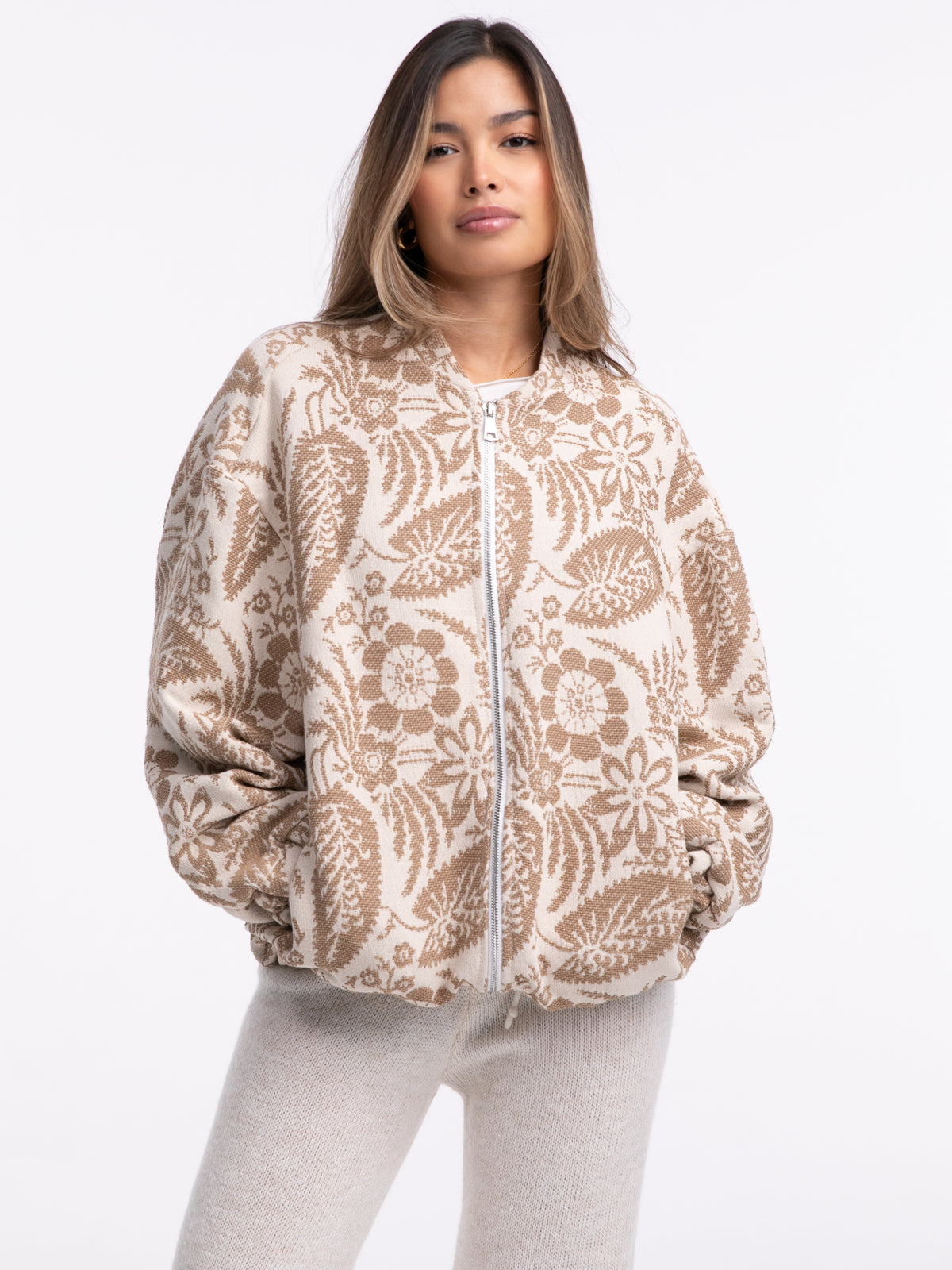 Jacke "Breathe" in Beige