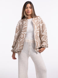 Jacke "Breathe" in Beige