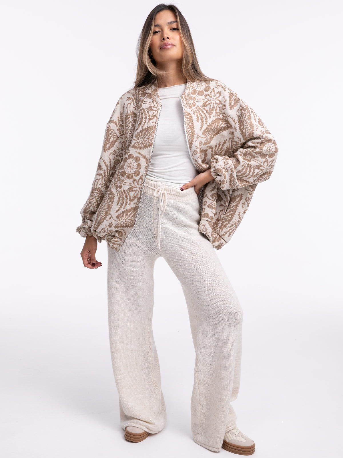 Jacke "Breathe" in Beige