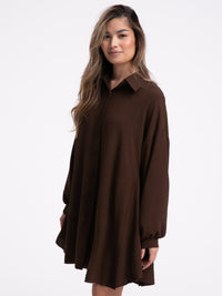 Longbluse "Irina" in Braun