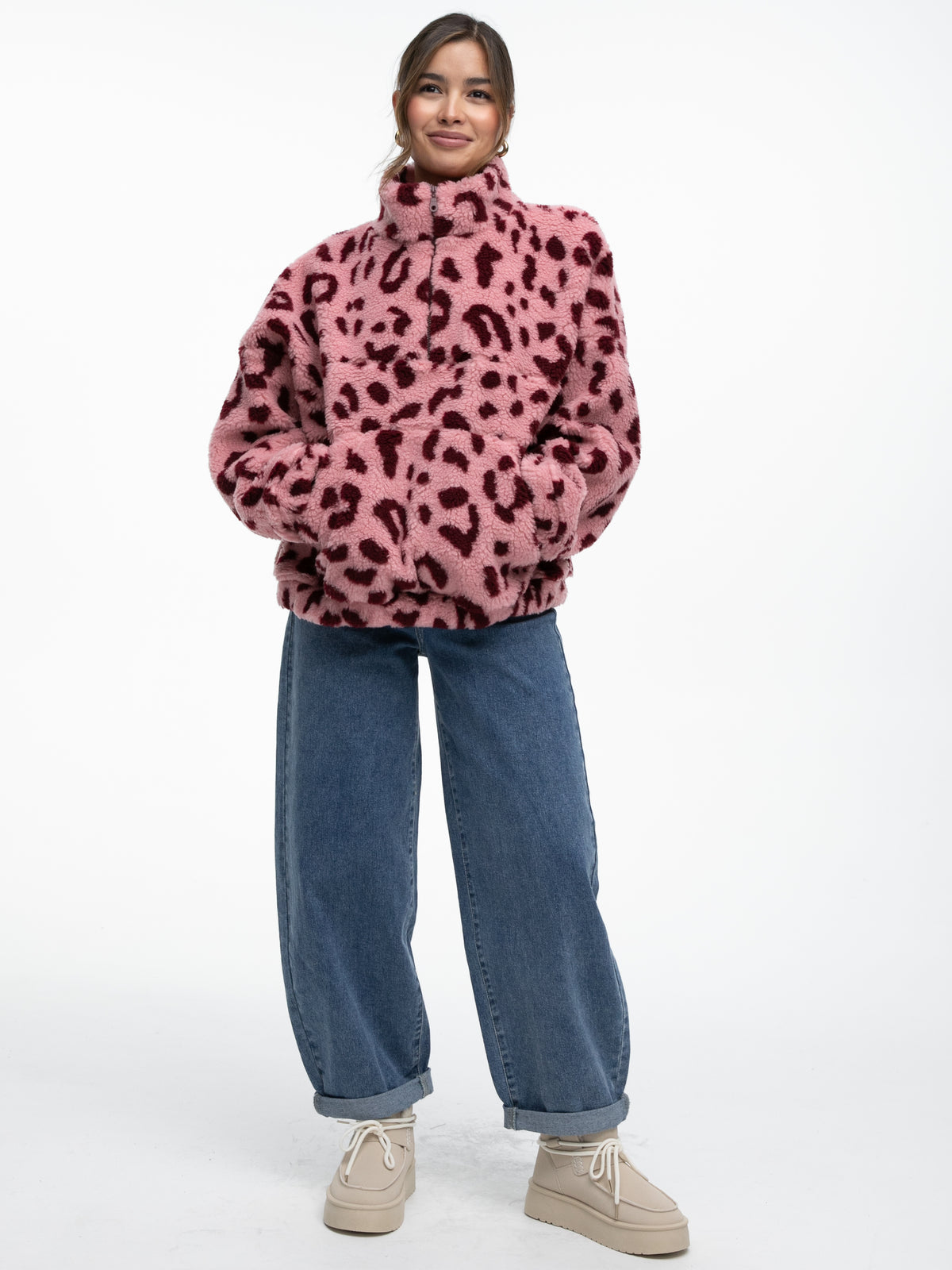 Teddypullover "Katty" in Leo Rosa