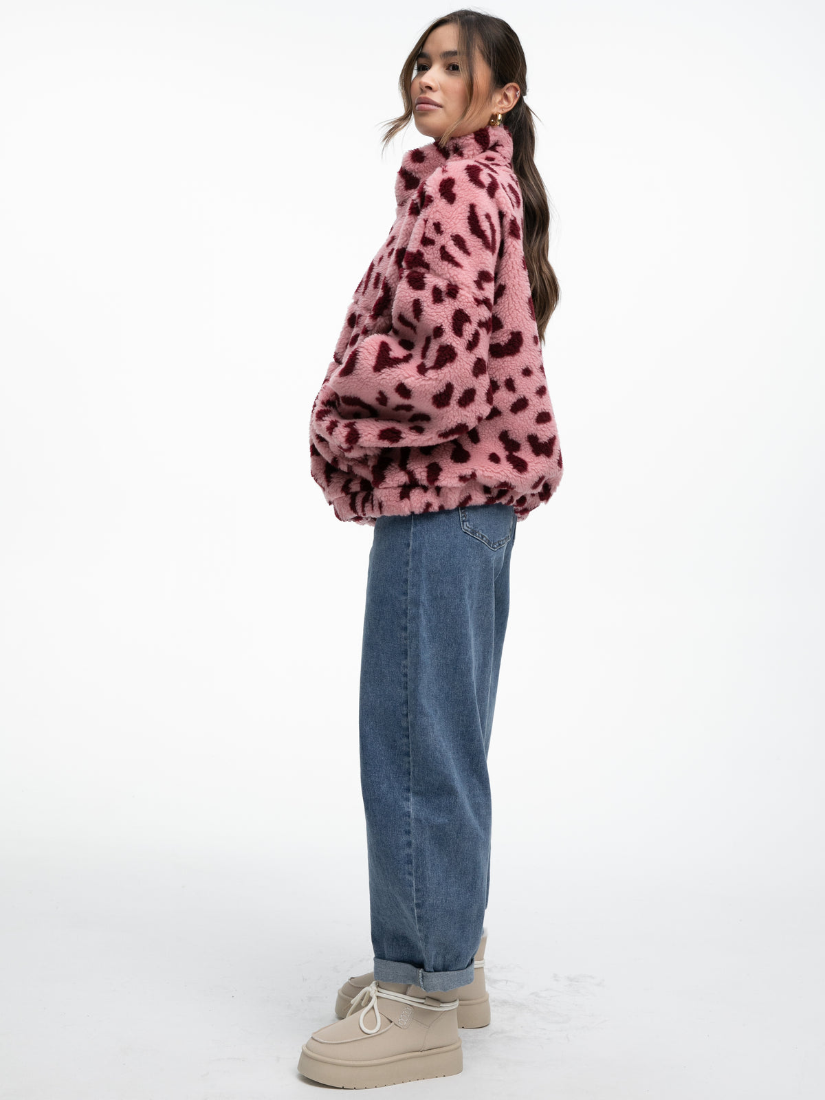 Teddypullover "Katty" in Leo Rosa