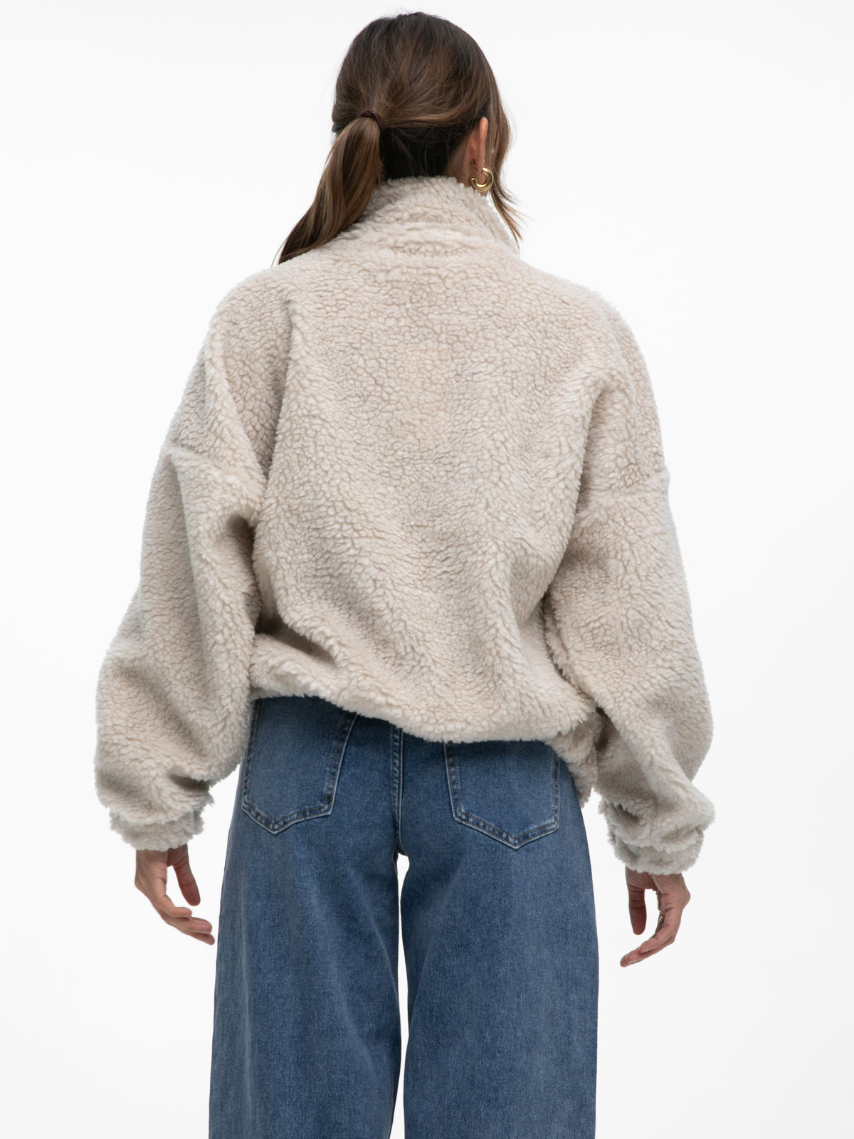 Teddypullover "Katty" in Beige