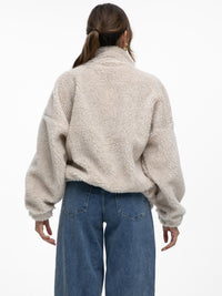 Teddypullover "Katty" in Beige