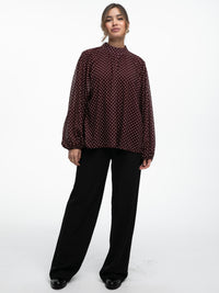 Bluse "Vivienne" in Burgundy