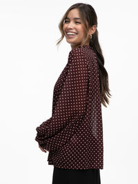 Bluse "Vivienne" in Burgundy