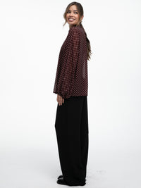 Bluse "Vivienne" in Burgundy