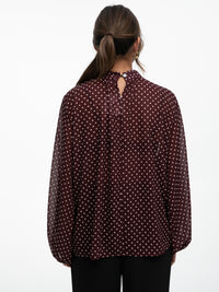 Bluse "Vivienne" in Burgundy