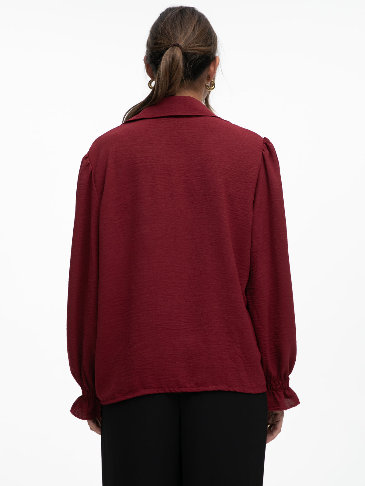 Bluse "Tini" in Burgundy
