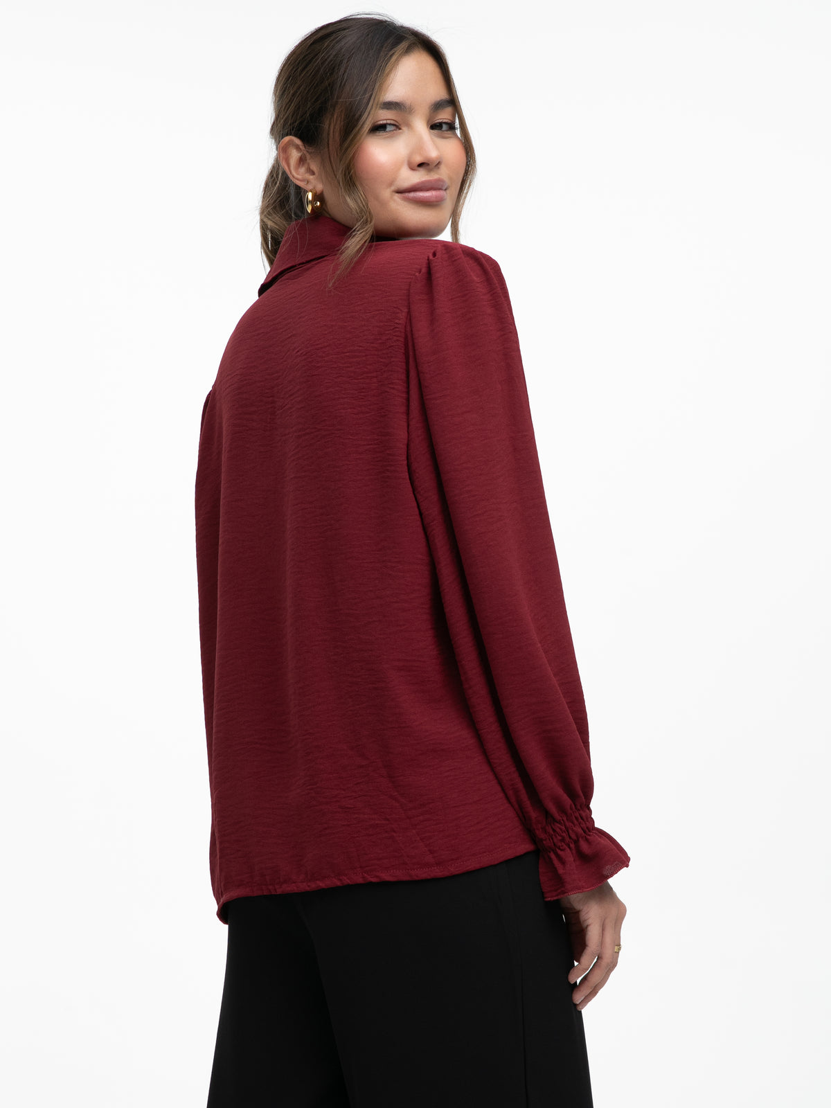 Bluse "Tini" in Burgundy
