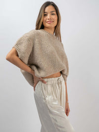 Pullover "Kaila" in Taupe