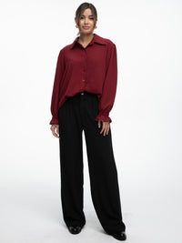 Bluse "Tini" in Burgundy