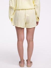 Musselin-Shorts „Tami“ in Gelb