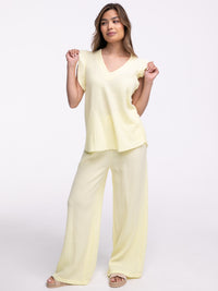 Musselin-Hose „Wanny“ in Gelb