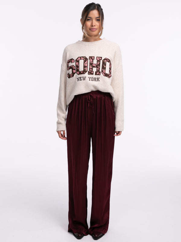 Pullover "Soho" Beige/Flower