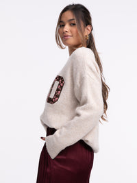 Pullover "Soho" Beige/Flower