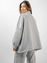 Sweaterjacke "Maxime" in Grau