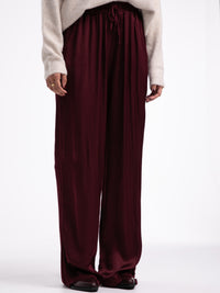 Satinhose „Sydney“ in Burgundy