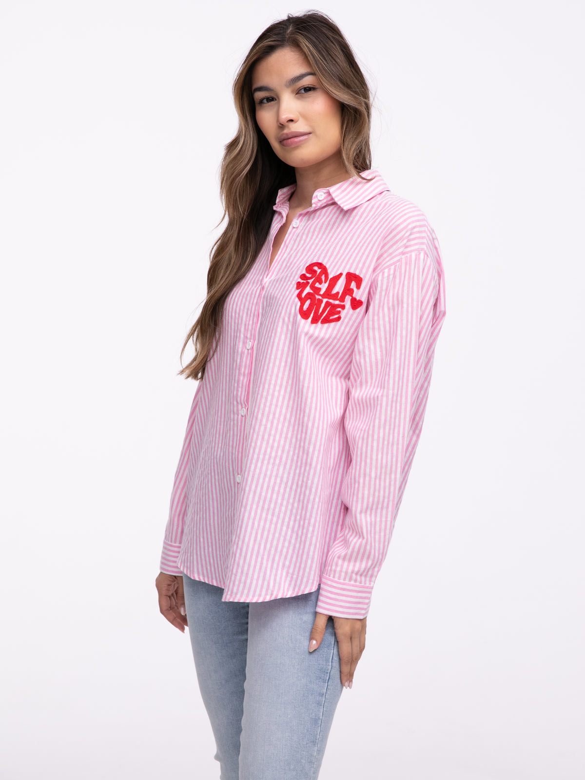 Bluse "Selflove" in Rosa