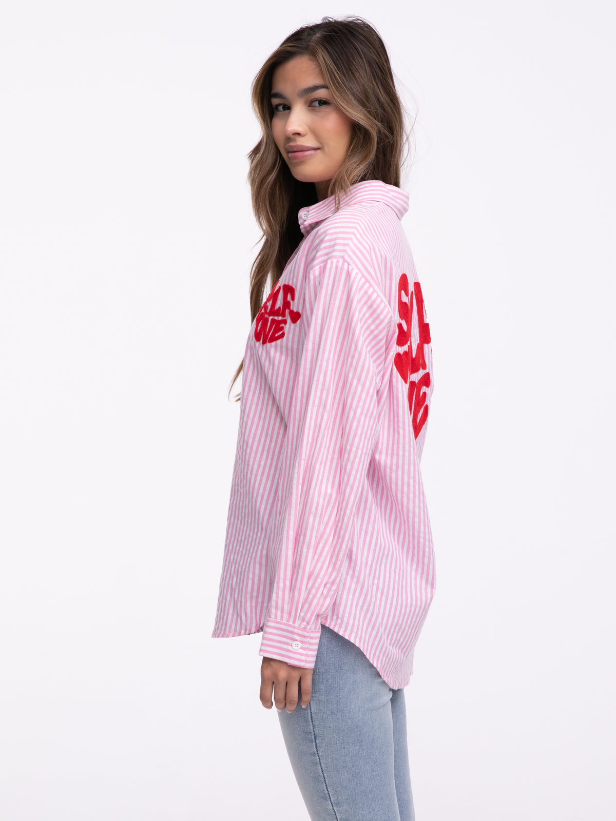 Bluse "Selflove" in Rosa