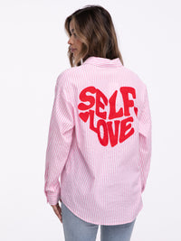 Bluse "Selflove" in Rosa