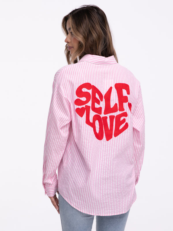 Bluse "Selflove" in Rosa