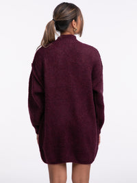Pulloverkleid "Elina" in Plum