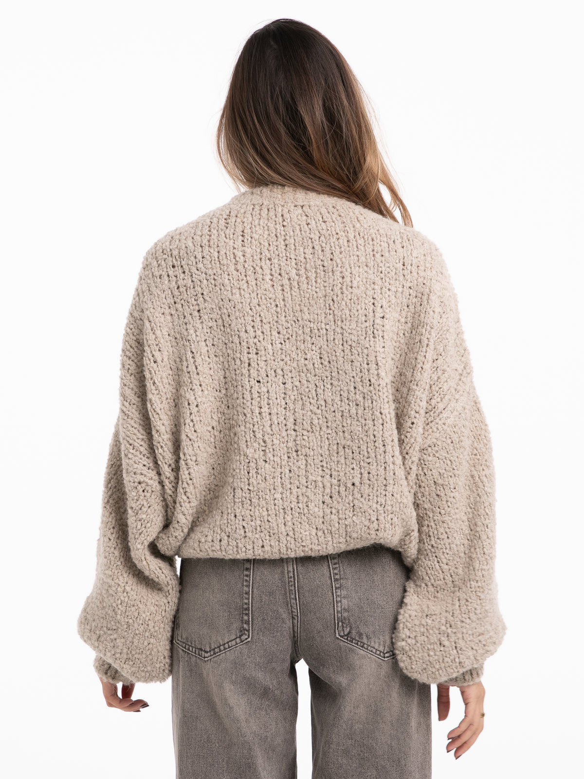 Pullover "Amour" in Taupe