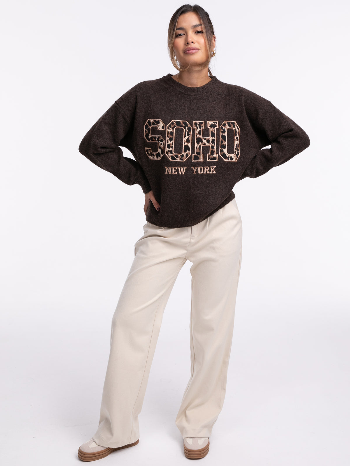 Pullover "Soho" Braun/Leo