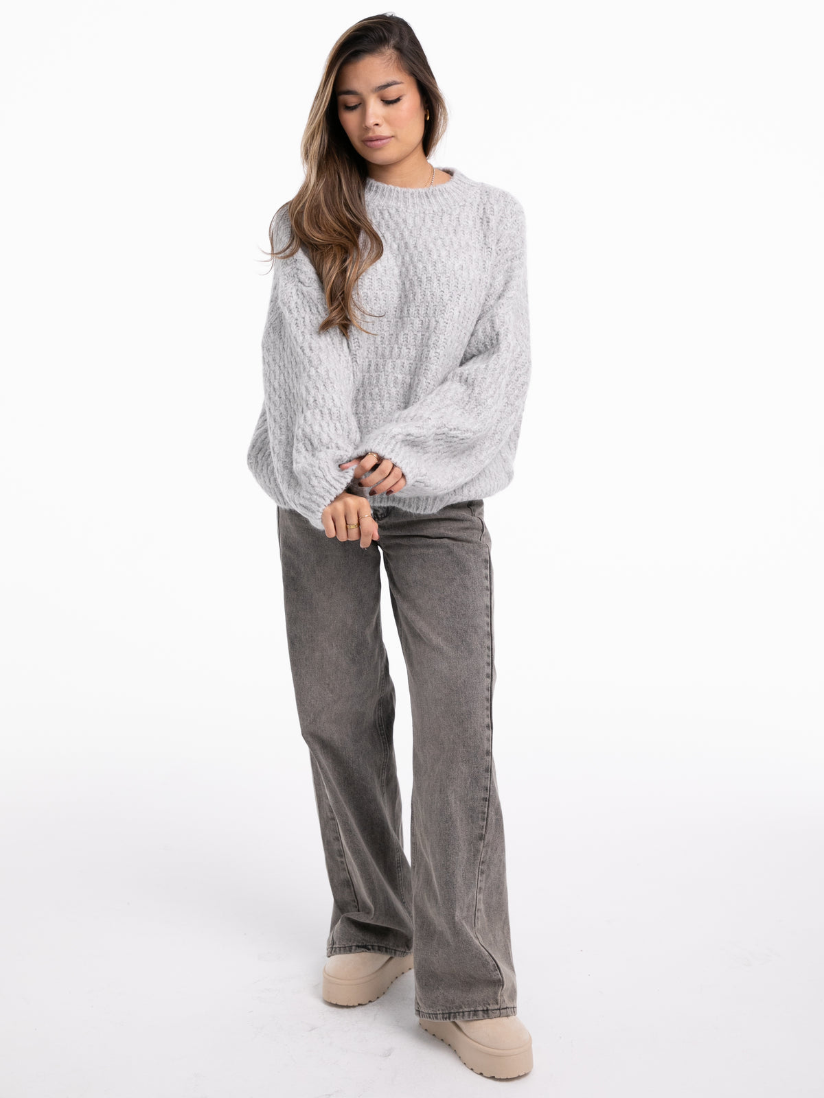 Pullover "Evi" in Grau