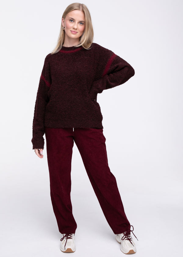 Cordhose "Lana" in Wine