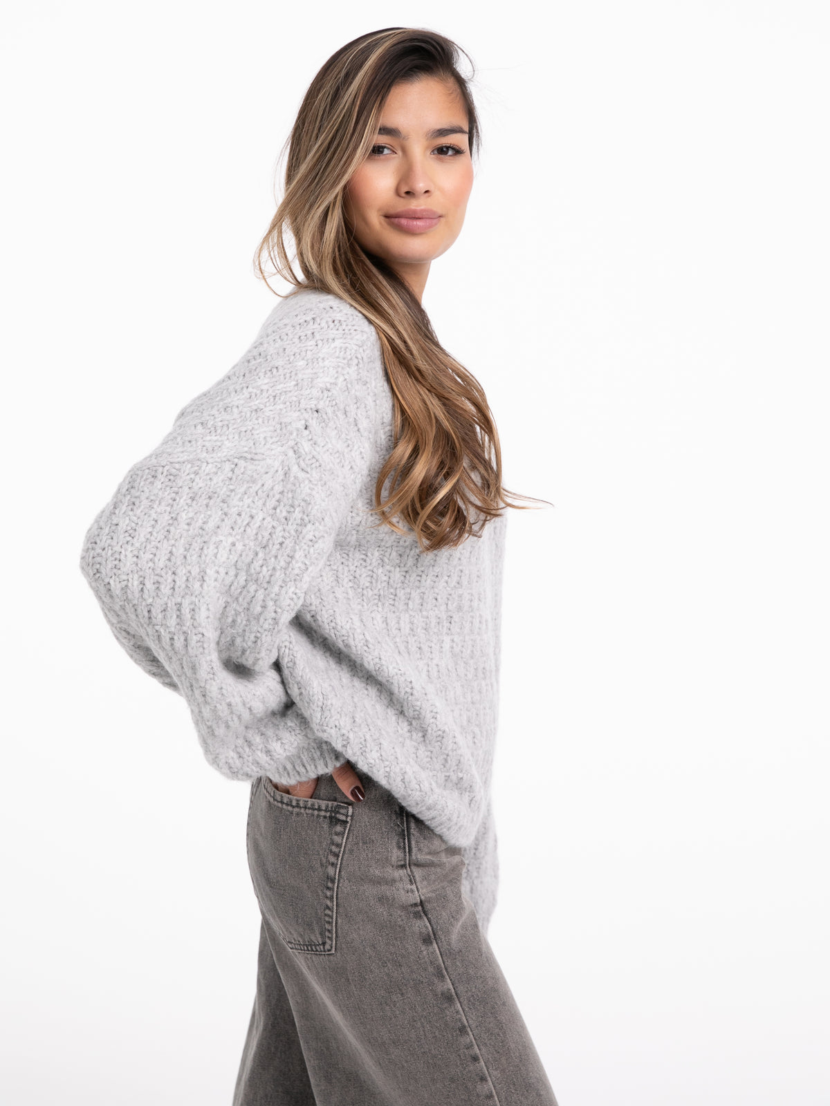 Pullover "Evi" in Grau