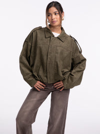 Jacke "Liana" in Khaki