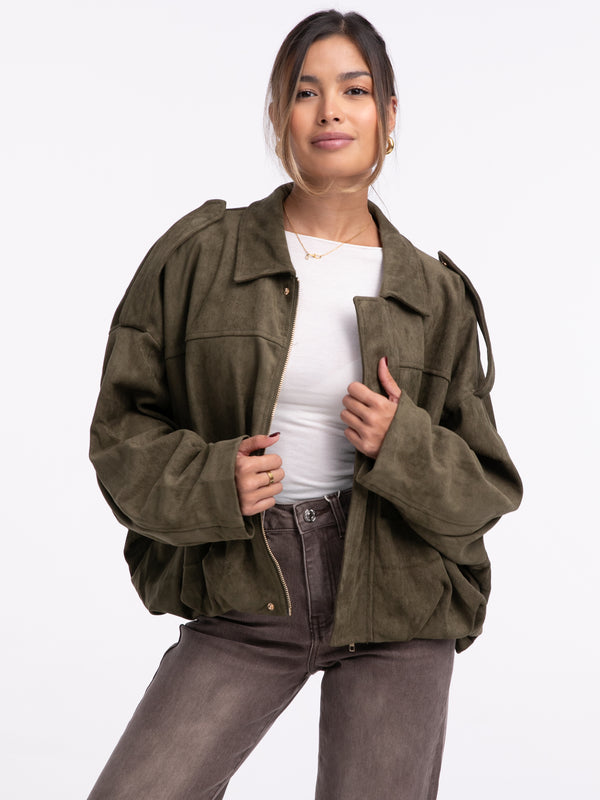Jacke "Liana" in Khaki