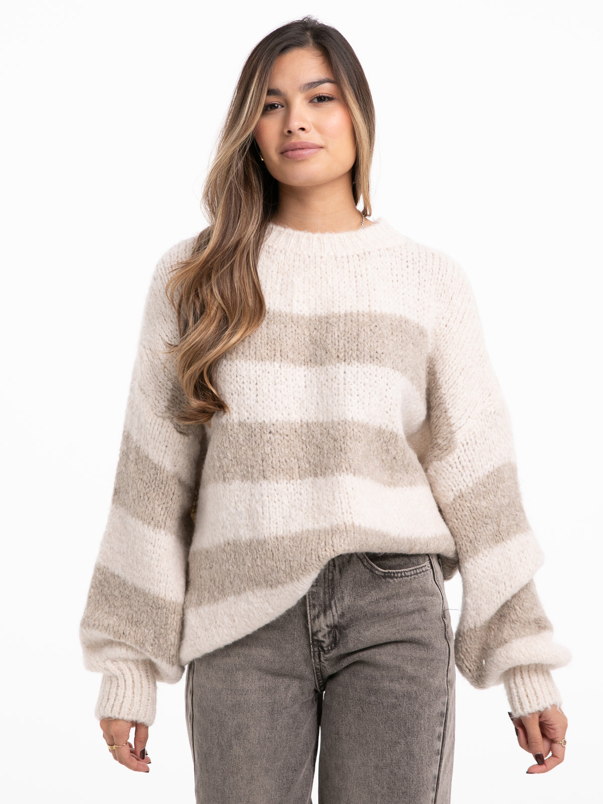 Pullover "Tara" in Taupe