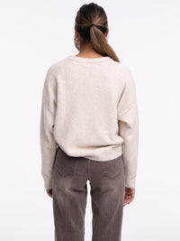 Pullover "LOVE" Beige/Braun
