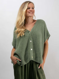 Cardigan "Marina" in Khaki