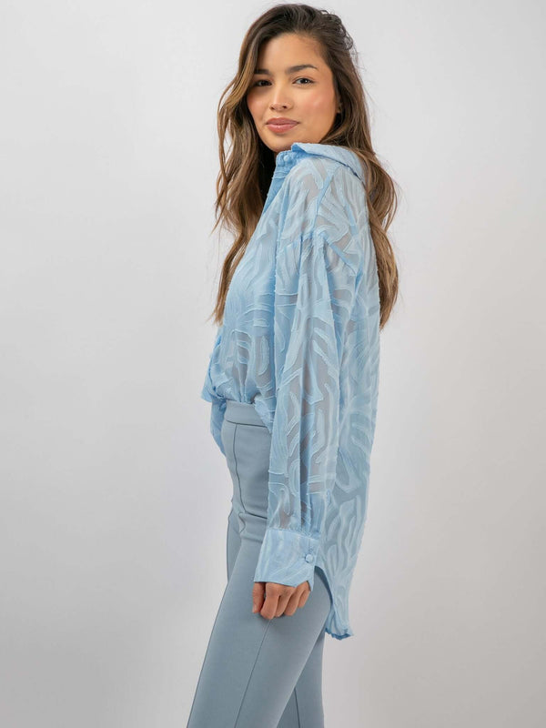 Bluse "Cassy" in Blau