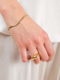 14k vergoldetes Armband "Sleek"