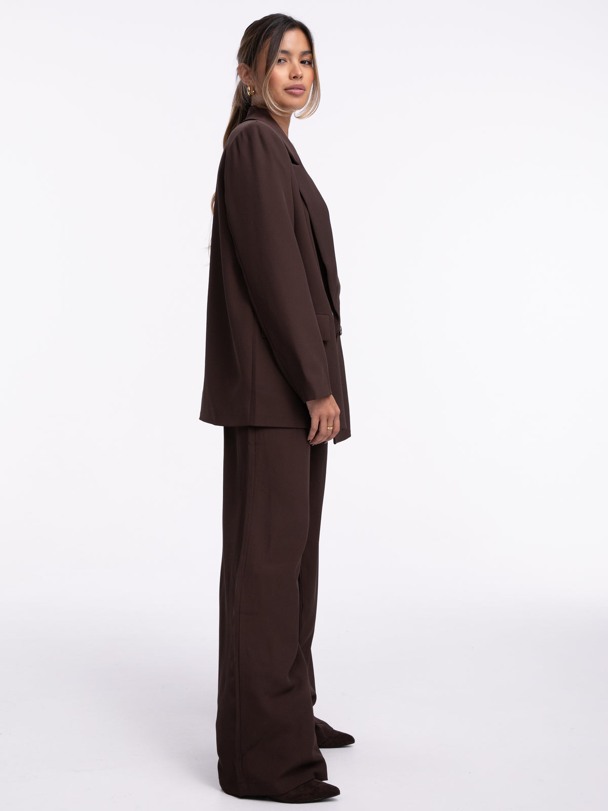 Stoffhose "Kyra" in Braun