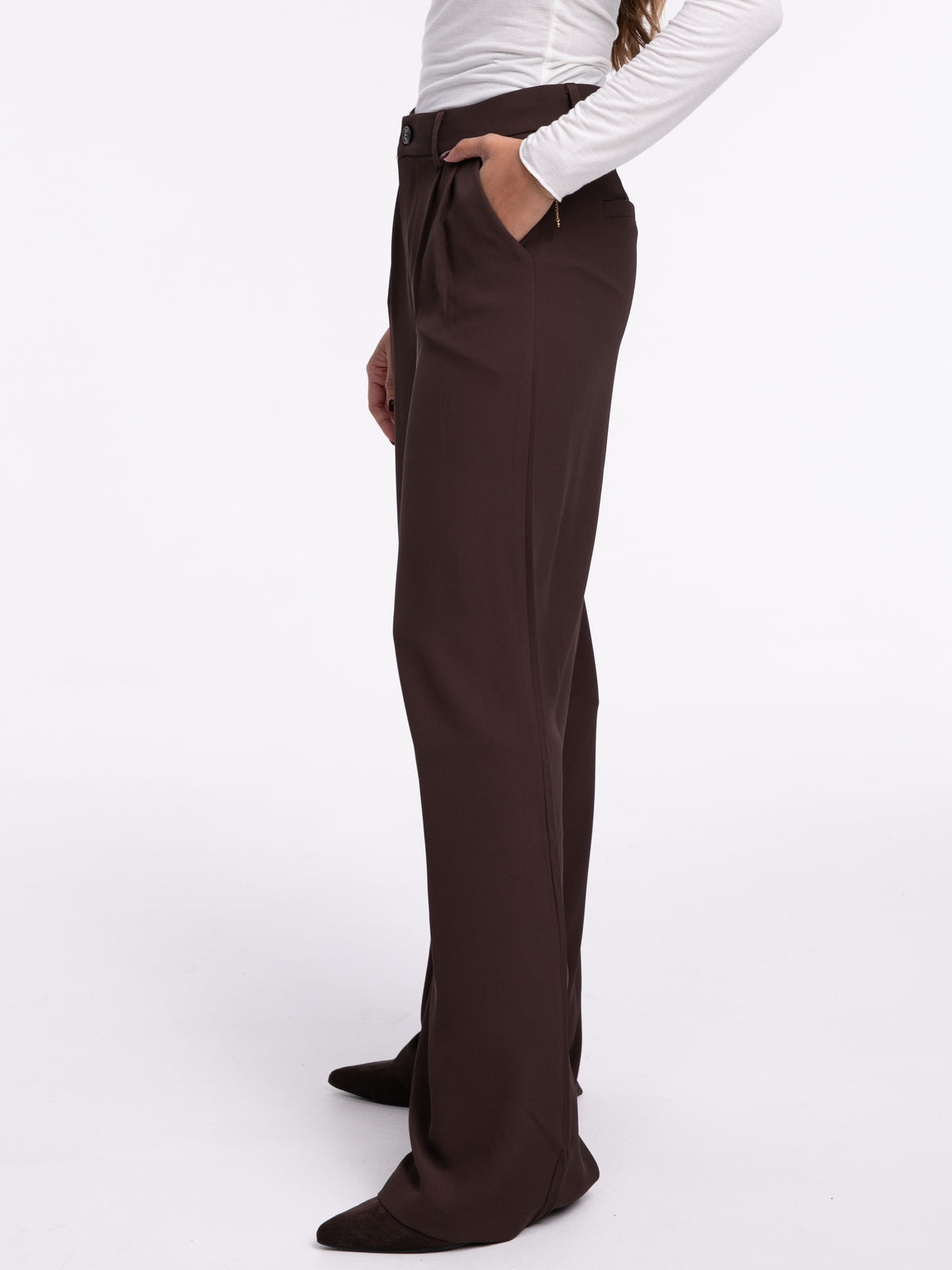 Stoffhose "Kyra" in Braun